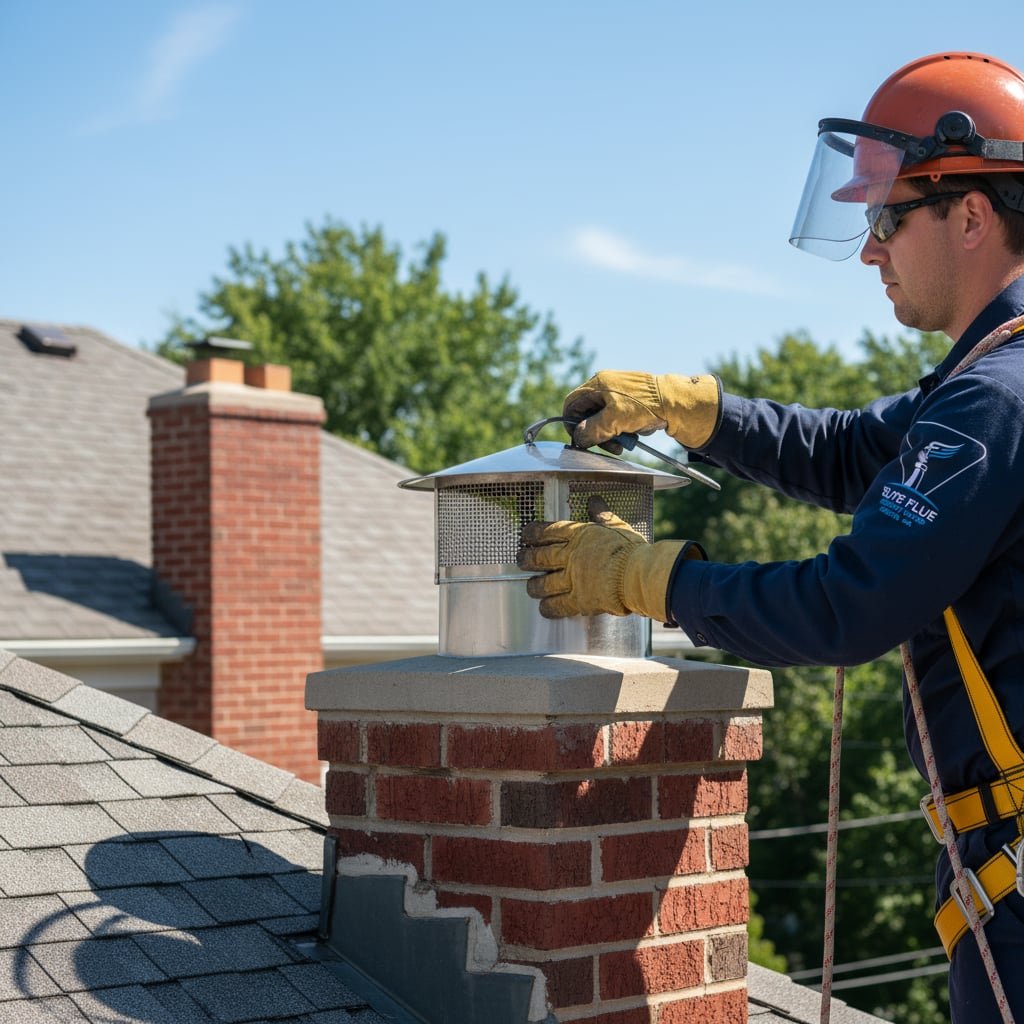 Boston Chimney Cap Installation